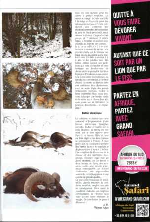 A Voyage de Chasse francia vadászmagazin cikke